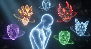 仮面を付け替えて人格を変える