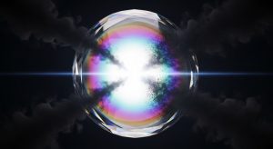 光り輝くフィルターが有害な影を遮る