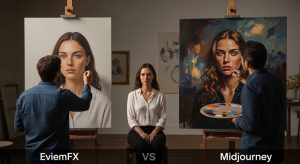 同じ風景を二人の画家が描いた