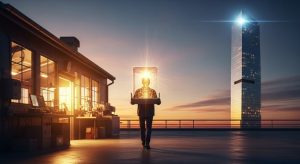 夕暮れ時、大切な荷物を別の場所へ移す