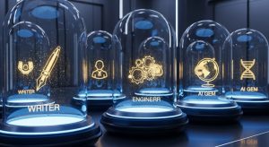 多種多様な専門家AIたちが並ぶ