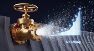 太いパイプからエネルギーが溢れ出す蛇口