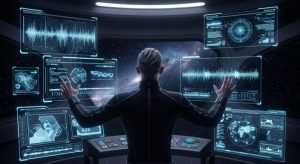 宇宙船のコックピットで複数の知能を操る