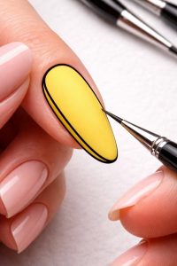 物語を紡ぐ指先。コミック・ポップアートネイルチップ30選|二次元に見える不思議な2Dネイルの魔力 1 極細ライナーで引く完璧な輪郭線