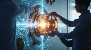 歯車が組み合わさりシステムが進化する