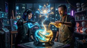 ImageFX「表現チップ」活用術:プロンプトなしで画風を激変させる方法 4 異なる素材を混ぜて新しい色を作る