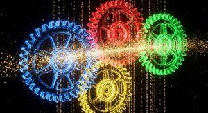 知能の歯車が噛み合うデジタルメカニズム