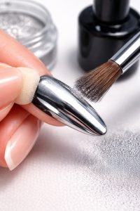 強気な輝きを纏う。ヘビーミラー・クロムネイルチップ30選|エッジの効いたメタリックな誘惑 1 精密なミラーアートの制作とクリーニング