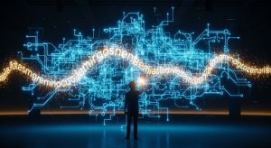 精密な設計図に言葉を書き込む