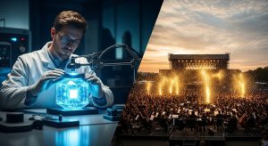 精密な音の彫刻と広大なコンサートホールの対比