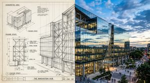 ImageFX完全ガイド:Imagen 3で写真超えの画像を生成する 4 設計図が完璧な建物へと変わる比較