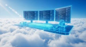 雲の上に浮かぶデジタルワークショップ