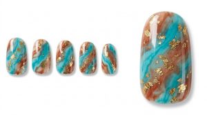 32-01_ターコイズと大地のマーブル (Turquoise & Earth Marble)