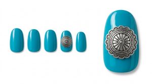 32-06_ターコイズのコンチョ・ストーン (Turquoise Concho Stone)