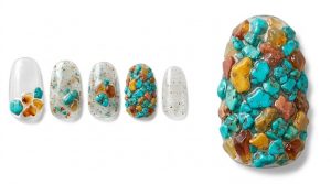 32-30アゲートと天然石の埋め尽くし (Agate Stone Pave)
