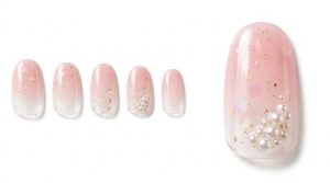 33-01_桜色グラデと上品な金箔 (Sakura Gradient & Elegant Gold Foil)