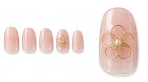 33-08_桜貝とワイヤーの梅 (Seashell Pink & Wire Plum Blossom)