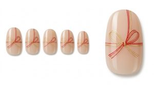 33-13_水引リボンとシアーベージュ (Mizuhiki Ribbon & Sheer Beige)