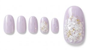 33-18_淡藤色とシェルモザイク (Pale Wisteria & Shell Mosaic)