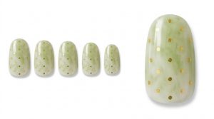 33-21_抹茶ラテとゴールドドット (Matcha Latte & Gold Dots)