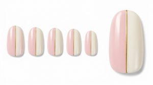 33-26_桜色バイカラーと極細ライン (Sakura Bicolor & Skinny Line)