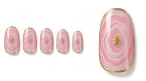 34-19_ピンクアゲートの愛の年輪 (Pink Agate Tree Rings)