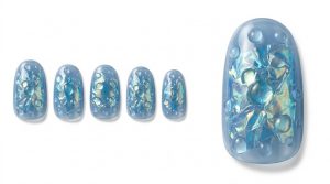 35-10_氷のオーロラフィルムと雫 (Ice Aurora & Dewdrops)