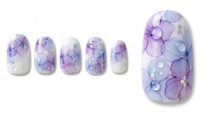 35-16_インクで作る滲み紫陽花 (Ink Bleed Hydrangea)