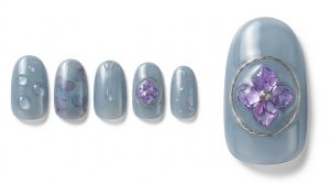 35-24_ブルーグレーと一輪の紫陽花 (Blue Grey & Single Hydrangea)