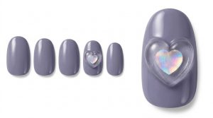 39-24_ぷっくりハートとくすみパープル (Puffy Heart & Dusty Purple)