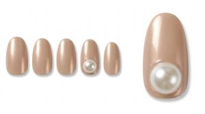 39-27_サテンベージュと特大パール (Satin Beige & Giant Pearl)