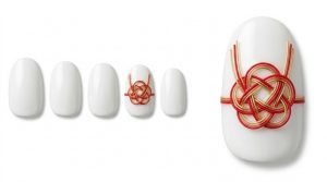 40-01_紅白の梅結び水引 (Red & White Plum Knot Mizuhiki)