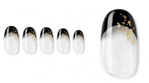 40-02_金箔散らしの漆フレンチ (Lacquer French with Gold Foil)