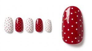 40-15_紅白のアシンメトリー・ドット (Red & White Asymmetry Dots)
