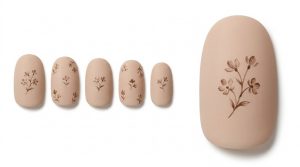 41-07_セピア色の小花柄 (Sepia Floret Pattern)