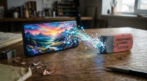 古い消しゴムがデジタルの光で進化