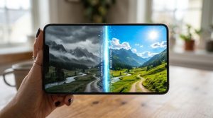 曇り空が鮮やかな青空へと変わっていく魔法