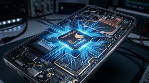 【2026年最新】Galaxy S26シリーズ決定版!Snapdragon 8 Elite Gen 5と進化を遂げたAIの全貌 2 最新チップセットの回路が光り輝く
