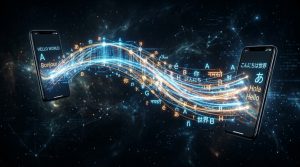 言葉の架け橋を象徴するビジュアル