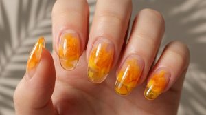 潤いの極み。シロップ&ジェリーネイルチップ30選|ちゅるんとした透け感で指先に魔法を 8 46-08_濃厚マンゴー・ピューレ (Rich Mango Puree)