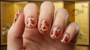 47-24_七宝（しっぽう）模様のステンド (Cloisonne Stained Glass)