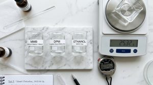 次世代の溶剤学:MMB等ノンアルコール比較 3 ラボにおける溶剤別揮発速度の比較実験